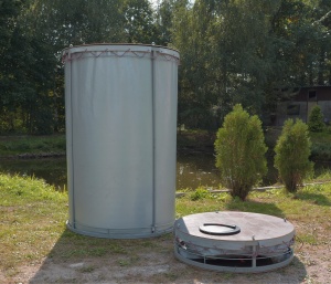 Резервуар разборный, вертикальный в защитном пенале (РРВ-3,1) Объем 3,10 м3