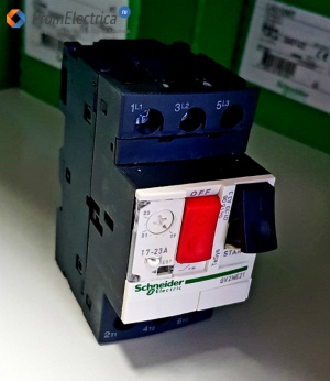 GV2ME21 Автоматический выключатель с комбинированным расцепителем, 17-23 Ампер, Schneider Electric