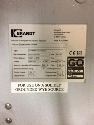 Кромкооблицовочный станок Brandt Optimat KDF 440 GC В наличии