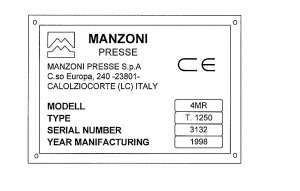 пресс manzoni 4MR 1250т