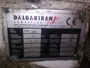 Винтовые компрессоры DALGAKIRAN TIDY 50,DVK 30