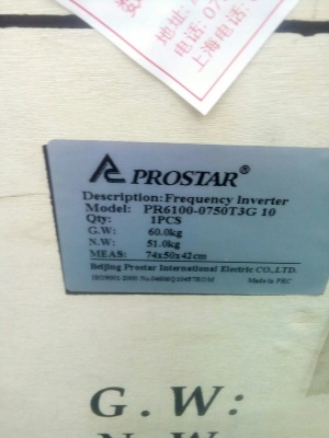 Преобразователь частоты Prostar PR6100-0750T3G