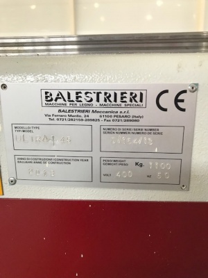 Двухсторонний автоматический торцовочный станок с сверлильными устройствами Balestrieri Ultra +45