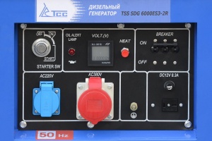 Дизельный генератор TSS SDG 6000ES3-2R 6 кВт