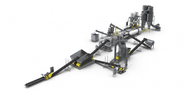 Линия по производству топливных гранул из кусковых отходов естественной влажности, ТП-П