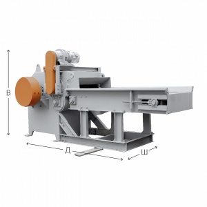 Шредер с горизонтальной загрузкой, ШГ-1200 Комплекс
