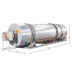 Сушильный барабан, СБ-2,45-13,2