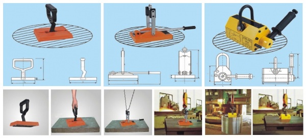 Захваты магнитные на постоянных магнитах ПМГ, ПМЛ, PMG, PML