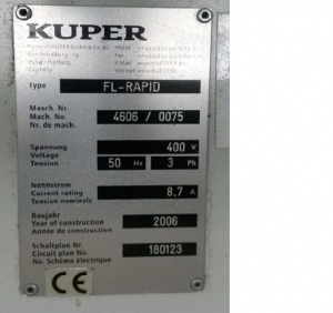 Станок для сшивки шпона KUPER FL-RAPID / Veneer Splicing Machine KUPER FL-RAPID