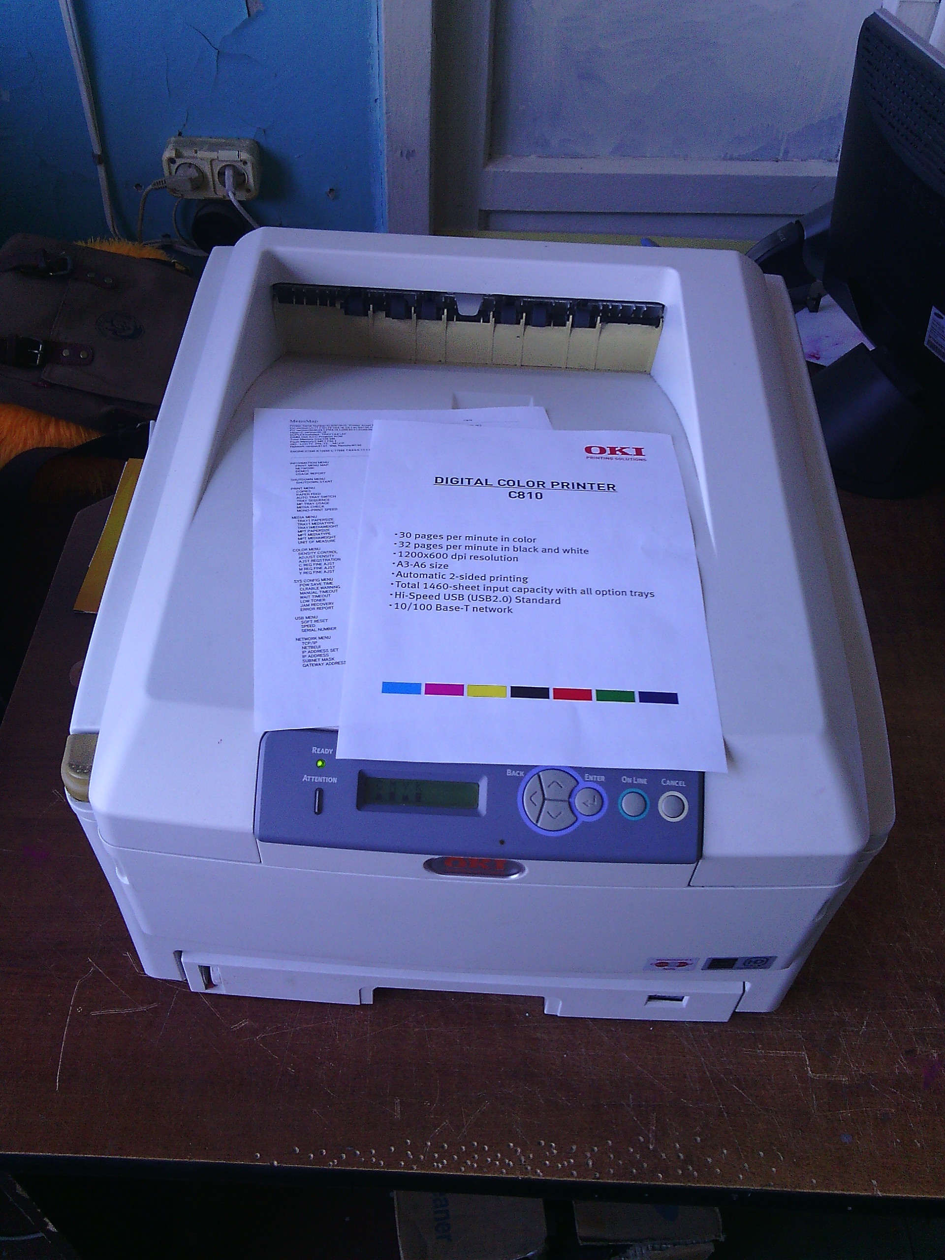 Принтер OKI c810 цветной лазерный А3 купить Б/У в Пензе по цене 24 000 ...