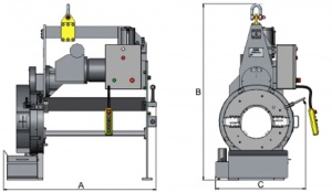 Protem - станок для орбитальной резки и снятия фасок на наружном диаметре с прижимным приспособлением