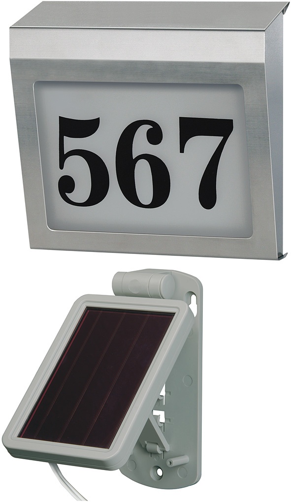 Подсветка номера дома с отдельно стоящей солнечной панелью SH 4000 E
