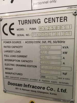 Токарный станок Doosan PUMA MX 2500 Multitasking 760 x 1000 mm Mach4metal 4169