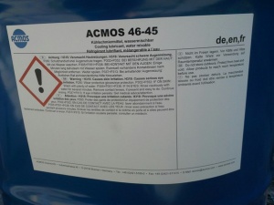 Acmos 46-45 - Смазка для ножниц питателя - техническая жидкость