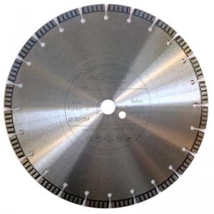 Алмазный диск для бензореза по армированному бетону, граниту, клинкеру, камню d350 мм Dr.Schulze Laser Turbo U