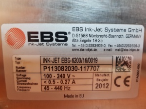 Маркировочный Каплеструйный Принтер EBS-6200
