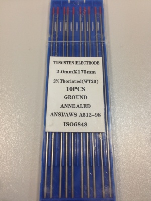 Вольфрамовые электроды WT-20 (красный) 2, 0мм