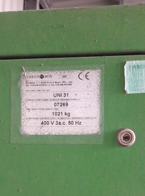 Чиллер Green Box, Uni 31 (Италия)