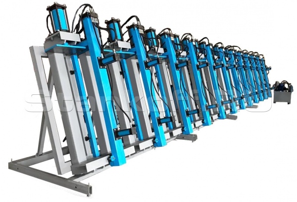 Пресс гидравлический вертикальный для склеивания бруса 6Г/300Х