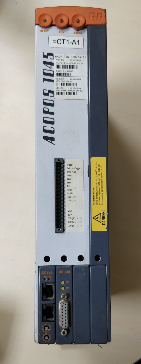 ACOPOS servo drive 8V1045.00-2 с модулями расширения 8AC112.60-1, AC120.60-1