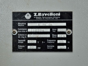 Станок для изготовления фацета Bavelloni B-75 в рабочем состоянии