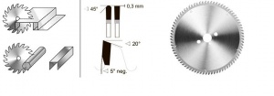 дисковые пилы диаметром от 200 до 550 мм - для резки алюминия и других цветных металлов