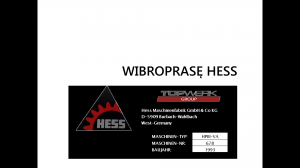 ВИБРОПРЕСС HESS + 11 форм!! Оборудование из Европы