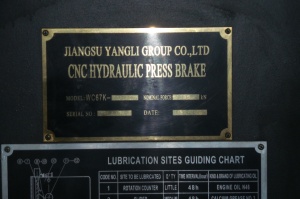 Листогиб гидравлический Yangli WC 67 K 1003200