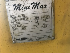 Фуговально-рейсмусовый станок mini max fs35