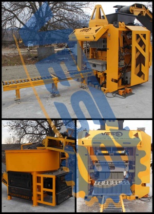 Полуавтоматическая машина для производства блоков Vess Eco дополнительный бункер