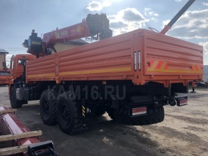 КАМАЗ 43118 бортовой с кран манипулятором КМУ Инман ИТ 200