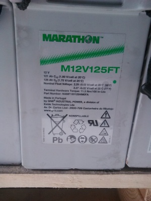 Аккумуляторная батарея Marathon M12V125FT