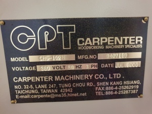 Ленточно-делительный станок Carpenter CHS-102 M