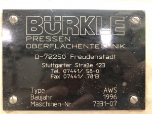 Мембранно-вакуумный пресс Burkle BTF 1628/60