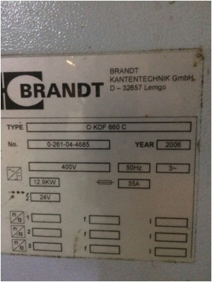 Кромкооблицовочный станок Brandt Optimat KDF 660 C