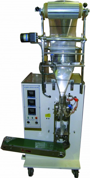 Фасовочное оборудование фасовки сыпучих продуктов - автомат для упаковки в стик или саше пакет HP100G, машина, станок