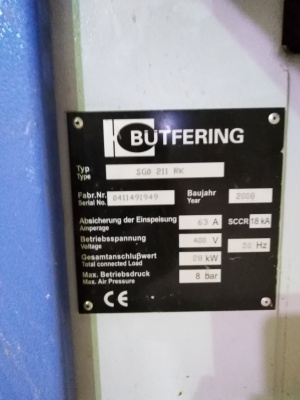 Калибровально-шлифовальный станок Buetfering SGO 211RK