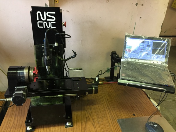 NS CNC 4х осевой ЧПУ станок
