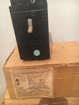 Автоматический выключатель АЕ2046М-10Р(с регулировкой) 25А