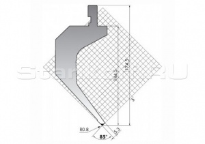 Пуансон для листогиба TOP.175-85-R08-S/FA
