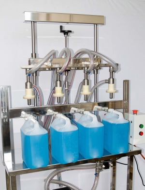 Аппарат розлива универсальный для воды, быт.химии, масла и др