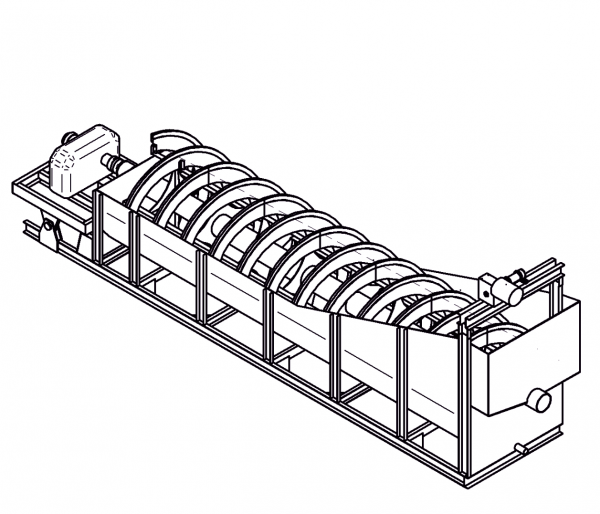Cпиральный классификатор 1КСП-24х140