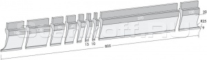 Пуансон для листогибочных прессов P.95-88-R3/F/R