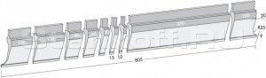 Пуансон прямого типа PK.116-90-R08/F