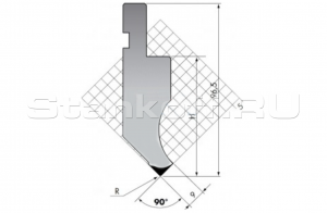 Пуансон для листогиба PK.97-90-R025/C