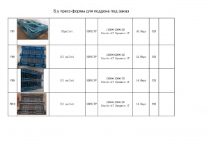 Пресс-форма для производства пластмассового поддона