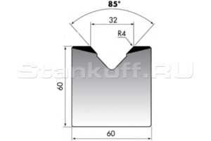 Матрица для гибки листового металла M60-85-32/F