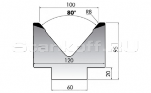Матрица для гибки M95-80-100/C