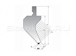 Пуансон PK.120-88-R025/C