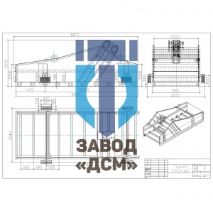 Грохот инерционный самобалансный ГДСЛ-42 (ГИСЛ-42)